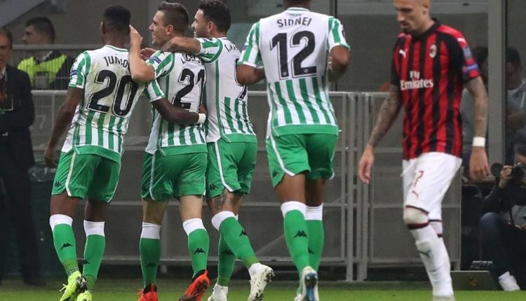 Triunfo del Betis en San Siro