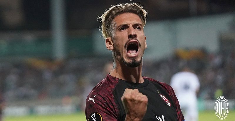 Samu Castillejo celebrando uno de sus goles la pasada temporada