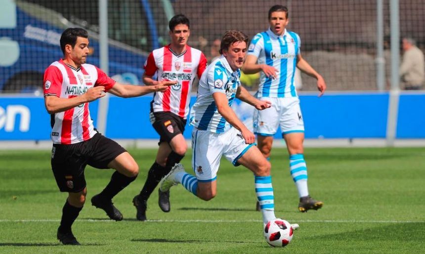 Lance del encuentro en Zubieta (Foto: Real Sociedad)