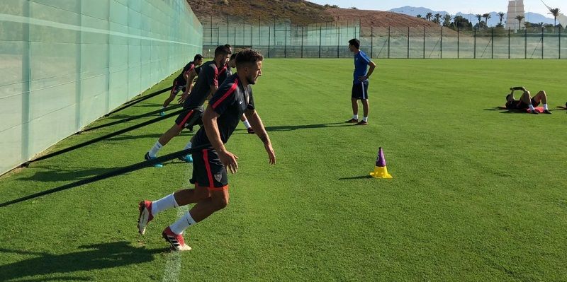 Entrenamiento durante la pasada pretemporada | Imagen: Sevilla FC