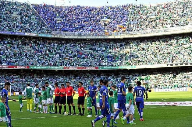 Inicio del Betis -Getafe de la Jornada 38 de La Liga Temporada 2015-2016. Fuente: Marca