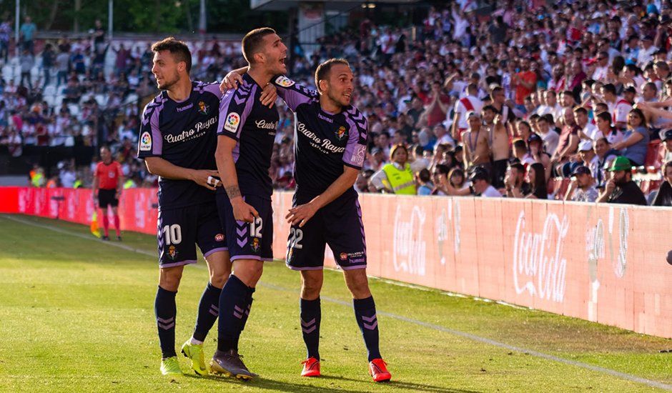 El Valladolid celebra un gol