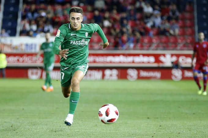 Pedro Díaz en el encuentro de Copa del Rey frente al CD Numancia en Los Pajaritos