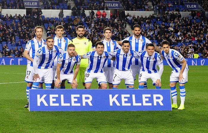 Once de la Real Sociedad frente al Deportivo Alavés
