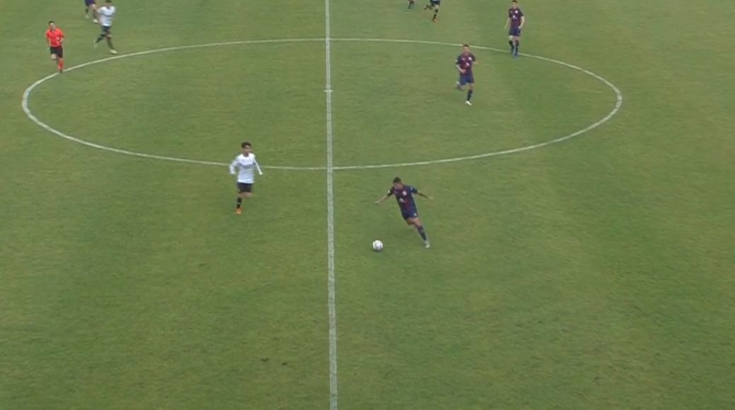 Lance del encuentro en el Stadium Gal