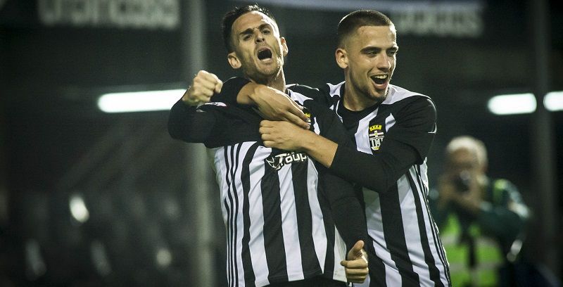 Rubén celebra uno de sus tantos esta temporada | Imagen: FC Cartagena