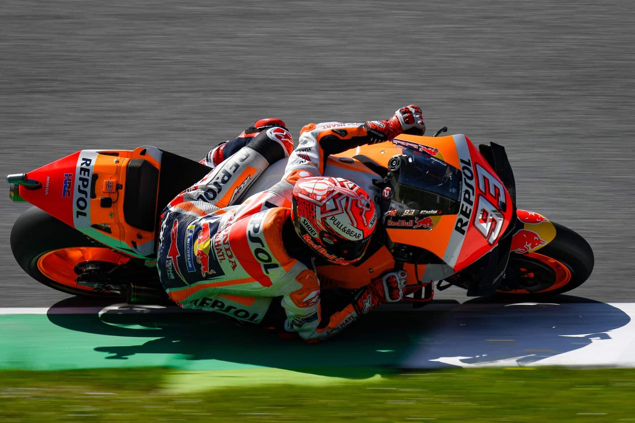Márquez durante el Gran Premio de Italia / fuente: motogp.com