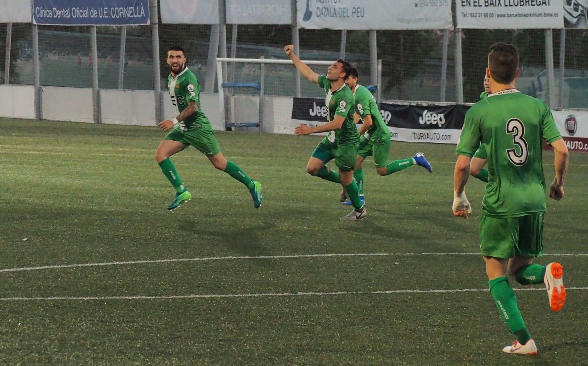 El Cornellà ganó el primer partido de su historia en un playoff de ascenso a Segunda División // Foto: David Riol