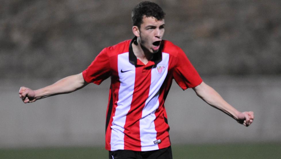 Iñigo Vicente en su etapa en el Bilbao Athletic