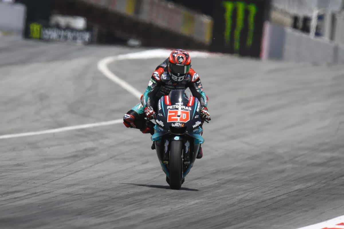 A pesar de su reciente operación, Fabio Quartararo ha marcado el mejor tiempo en los cronometrados//Fuente: motogp.com