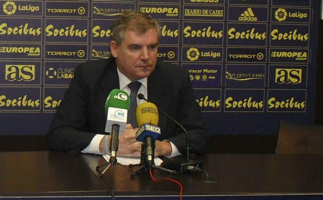 Manuel Vizcaíno en una imagen de archivo confirmo el ingreso de los 500.000 € (Fuente: Cádiz CF)