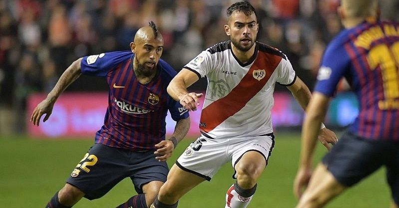 Jordi Amat durante un encuentro frente al FC Barcelona