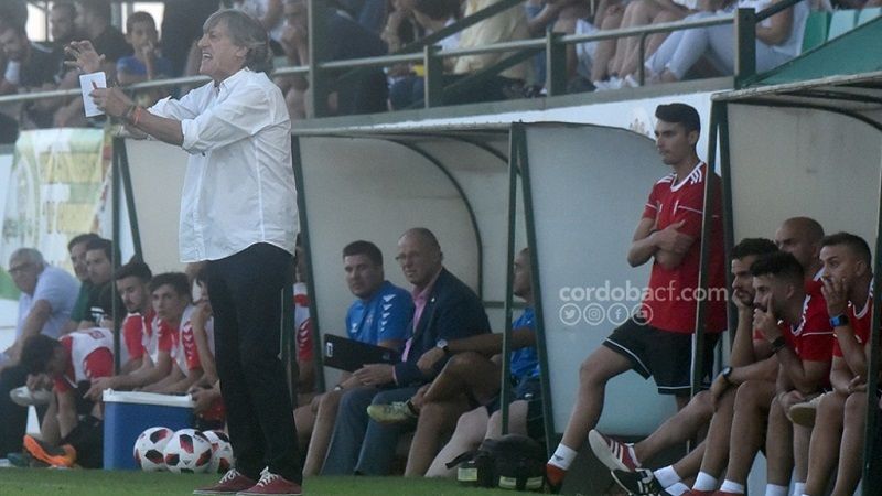 Enrique Martín durante el amistoso frente al CD Pozoblanco | Imagen: Córdoba CF
