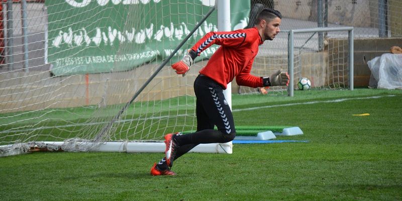 Bernabé durante un entrenamiento | Imagen: Nàstic