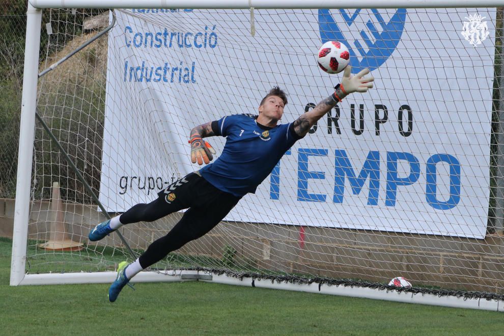 Isaac Becerra en un entrenamiento