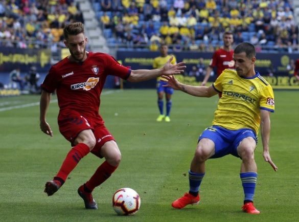 Matos en un partido del Cádiz CF