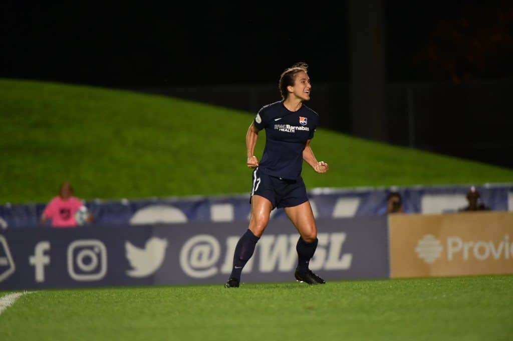 Jen Hoy, la héroe de la tarde (Foto: Sky Blue FC Twitter)