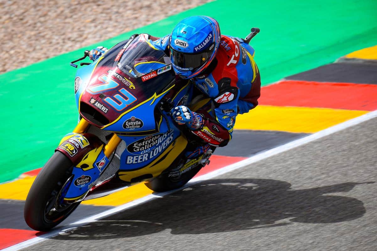 El menor de los Márquez festejó en Alemania. Foto: motogp.com