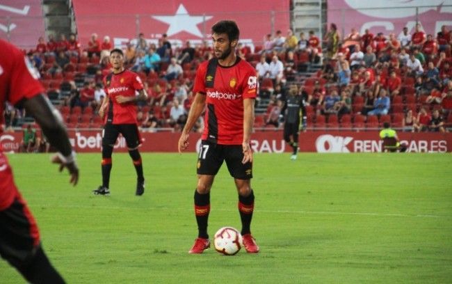 Salva Ruiz en un partido del Mallorca 