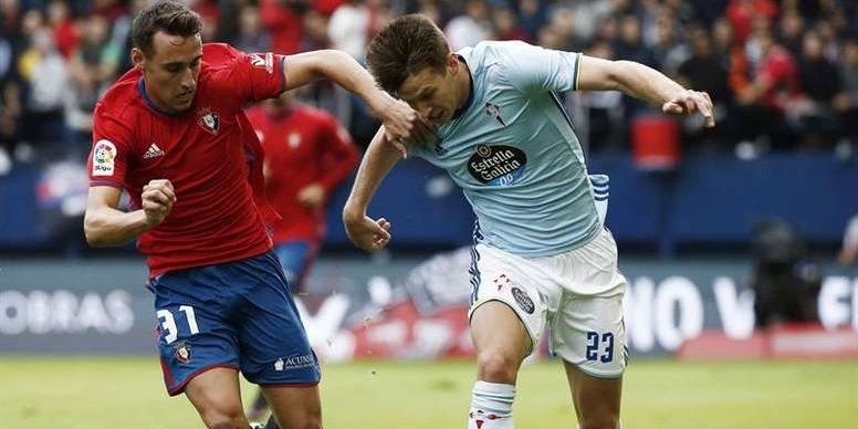 Imanol durante un encuentro frente al Celta | Imagen: CA Osasuna