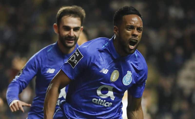 El extremo portugués celebra un tanto frente al Benfica | Imagen: FC Porto