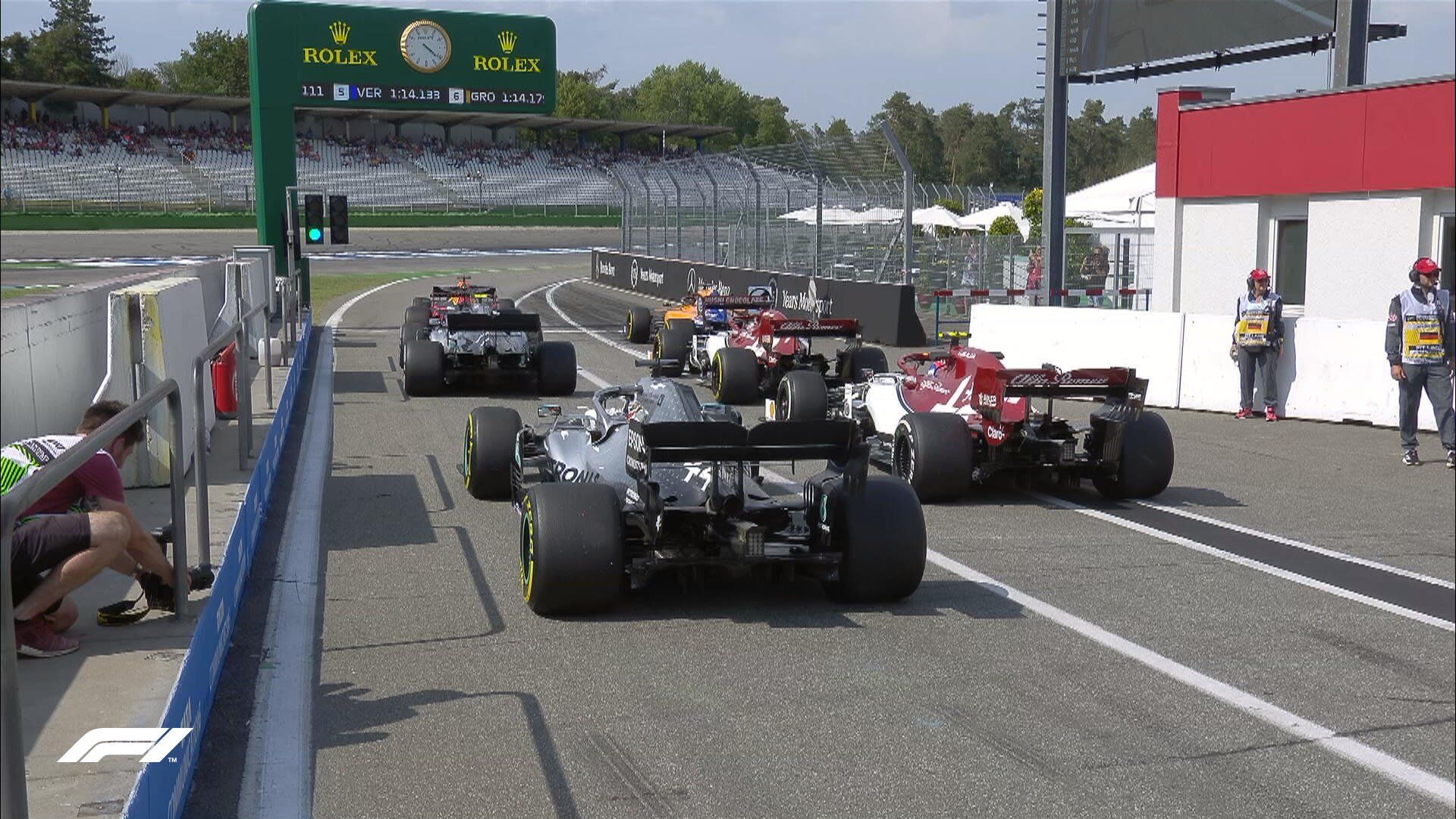 Semáforo verde en el GP de Alemania. @F1