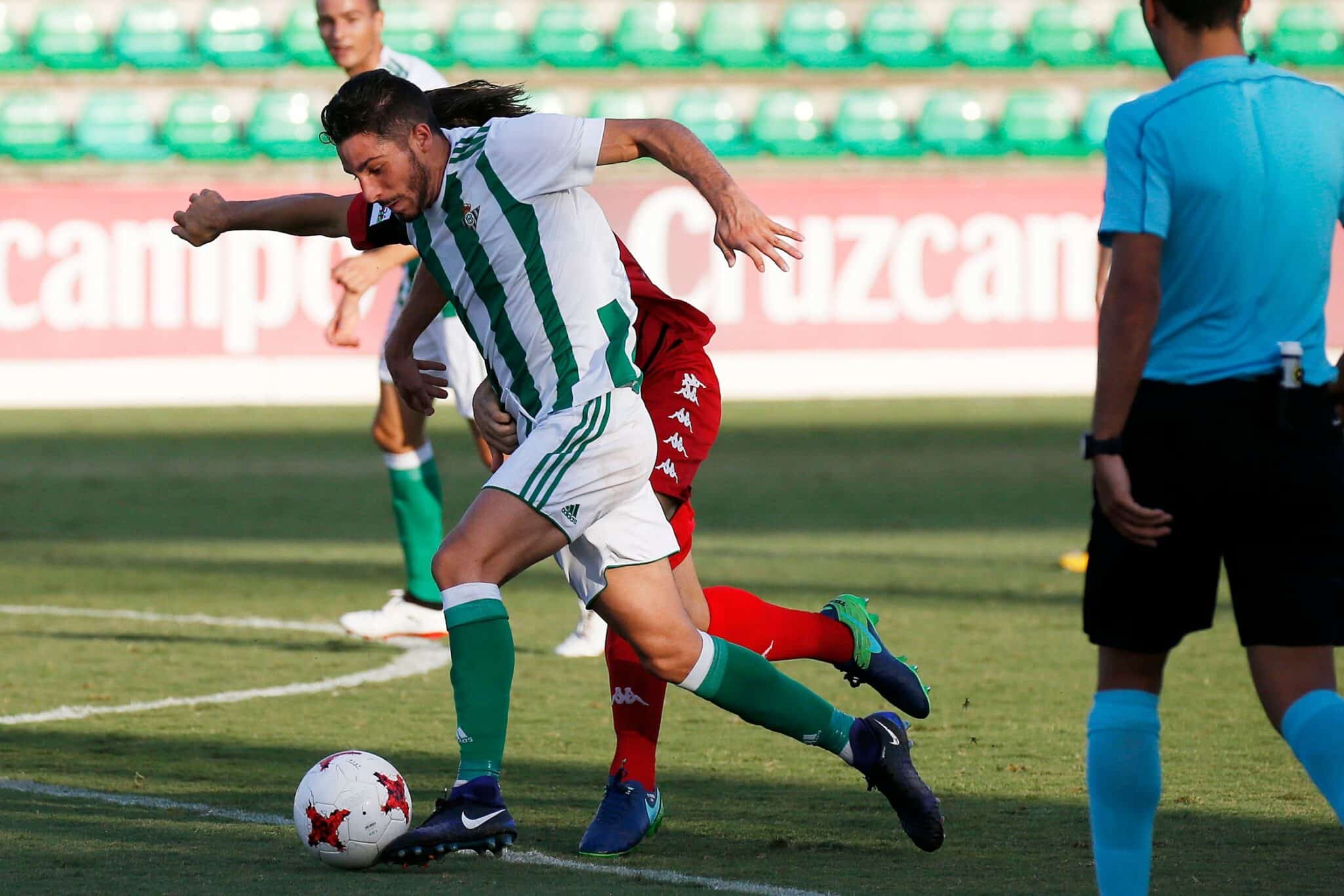 José Manuel Irizo en un partido con el Betis Deportivo