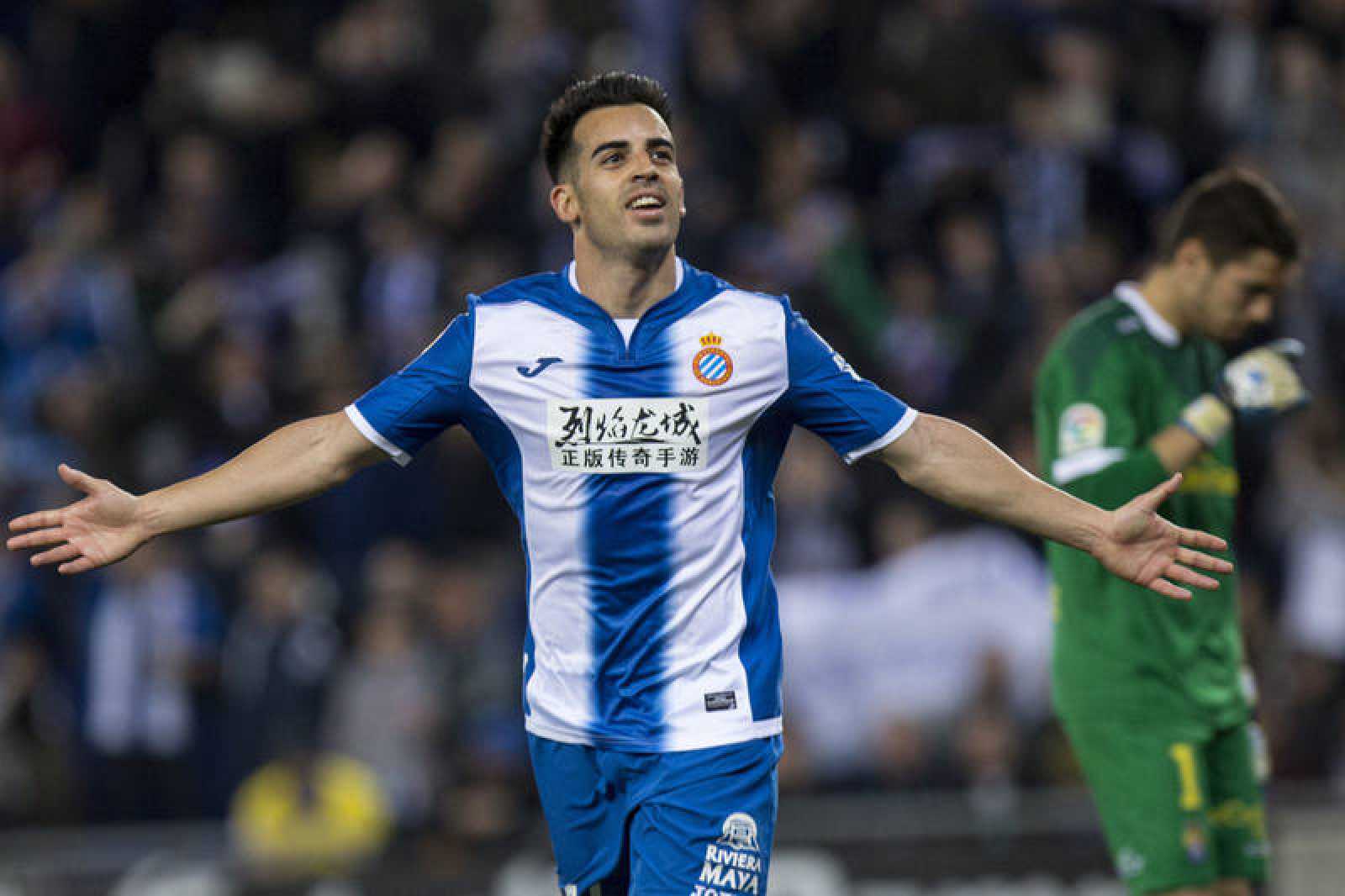 Jurado en un partido con el Espanyol