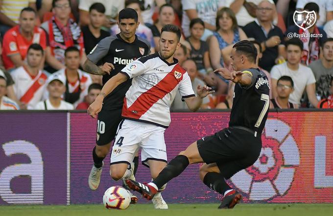 Álvaro Medrán la pasada campaña con el Rayo Vallecano