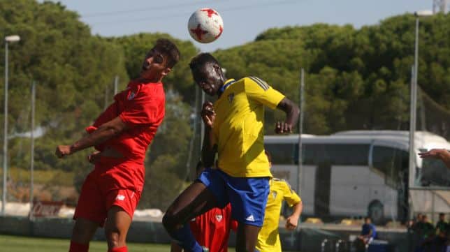 Momo N'Baye en su anterior etapa en el filial cadista