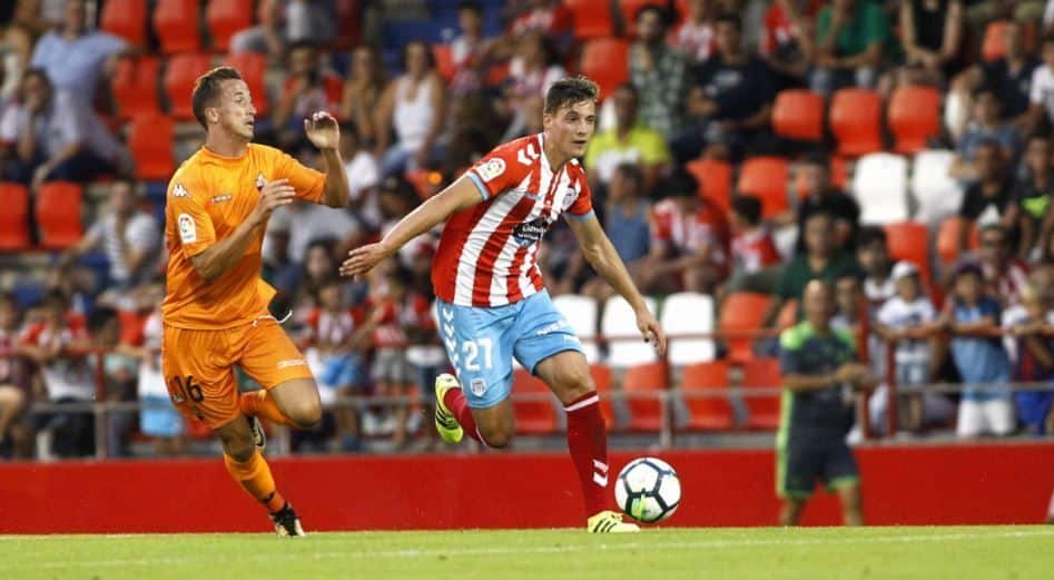 Pedro López en el encuentro frente al Reus Deportiu