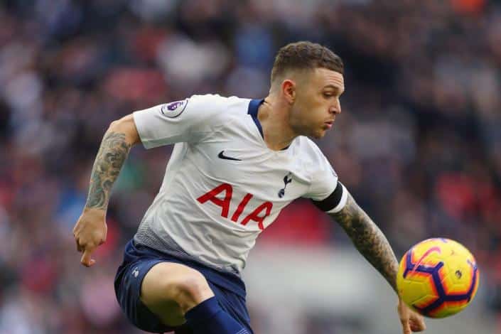 Kieran Trippier con el Tottenham