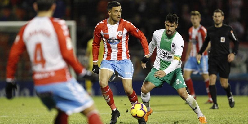 Lance entre el Lugo y el Extremadura | Imagen: Twitter