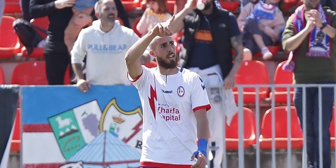 Andújar celebra su único tanto en LaLiga 1|2|3 | Imagen: Twitter