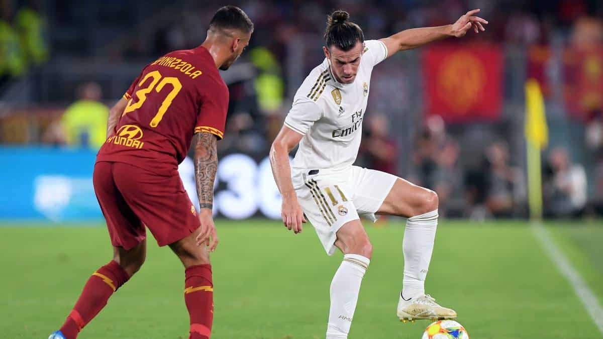 Lance del último encuentro de pretemporada del Real Madrid frente a la Roma