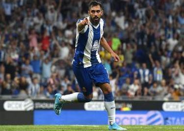 Borja Iglesias celebra un gol con el Espanyol frente al Stjarnan