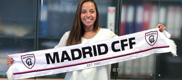Bruna Tavares presentada como nueva jugadora del Madrid C.F.F/Fuente www.madridcff.com