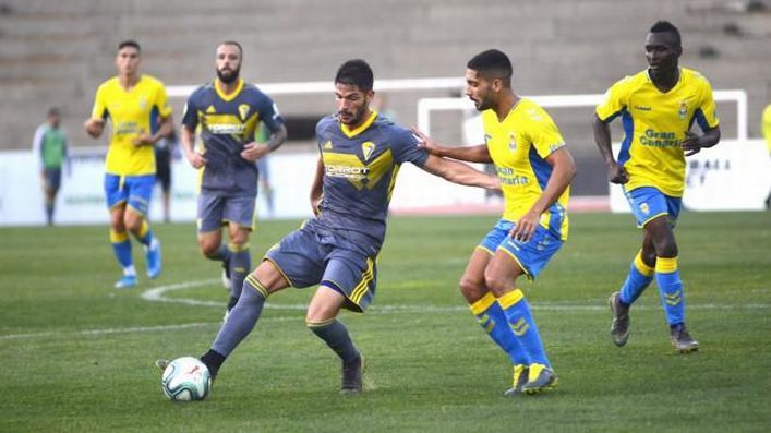 Lance del encuentro de pretemporada entre Cádiz y la UD Las Palmas