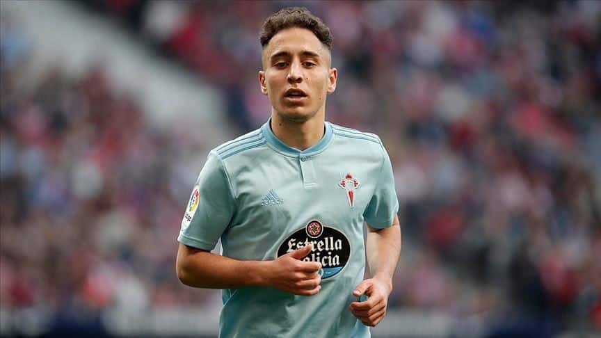 Emre Mor en un partido con el Celta