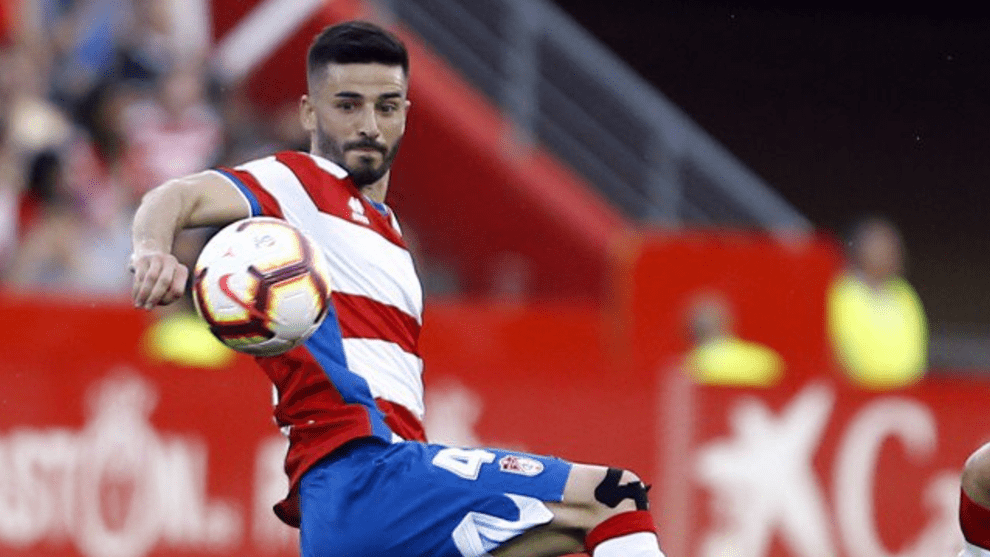 Fran Rico en el último partido de la pasada temporada con el Granada