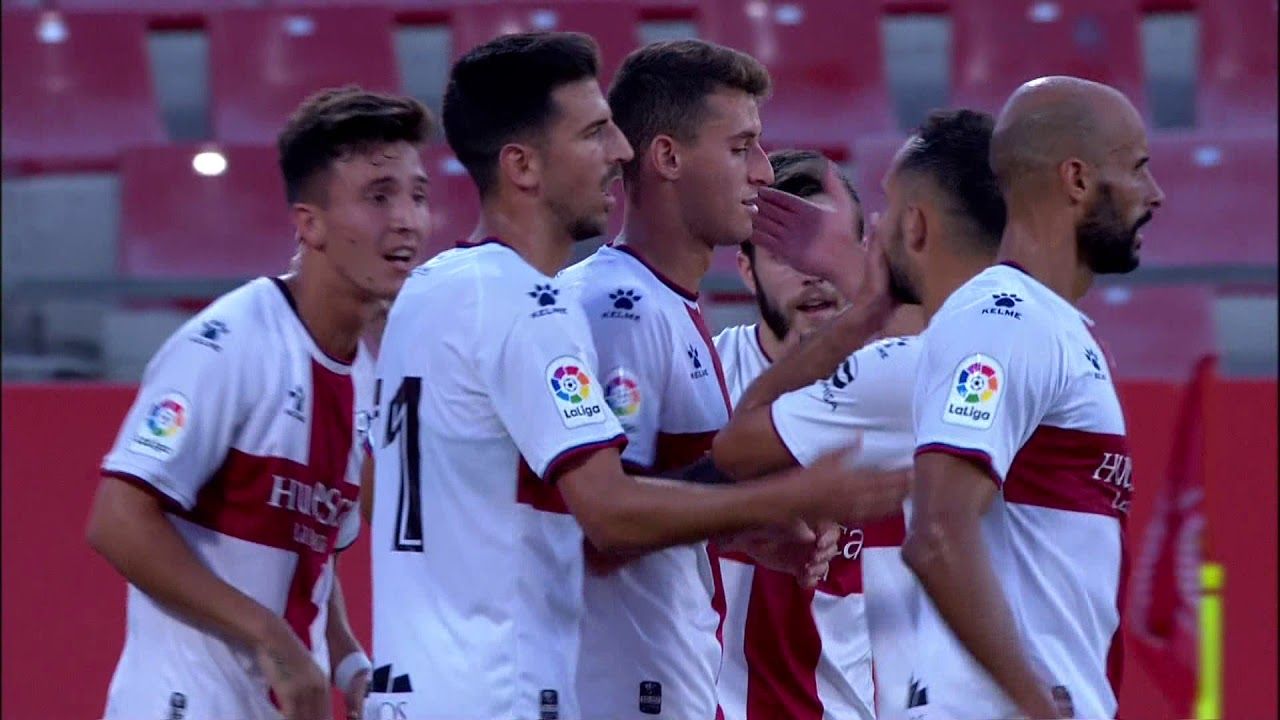 Lance del encuentro de pretemporada entre Huesca y Girona