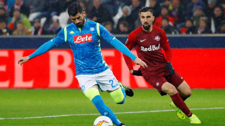 Hysaj con el SSC Napoli en la temporada 2019/2020