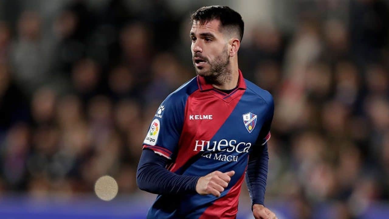 Pablo Insua la pasada campaña con el Huesca