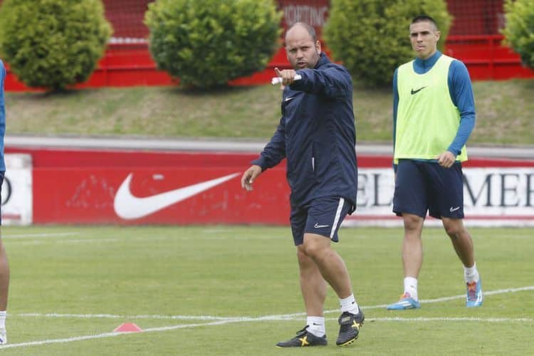 José Alberto en un entrenamiento esta pretemporada