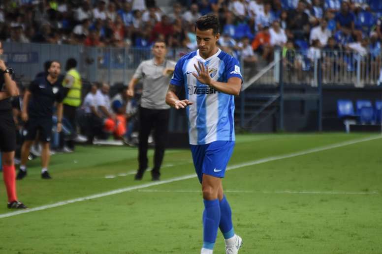 Luis Hernández la pasada campaña con el Málaga