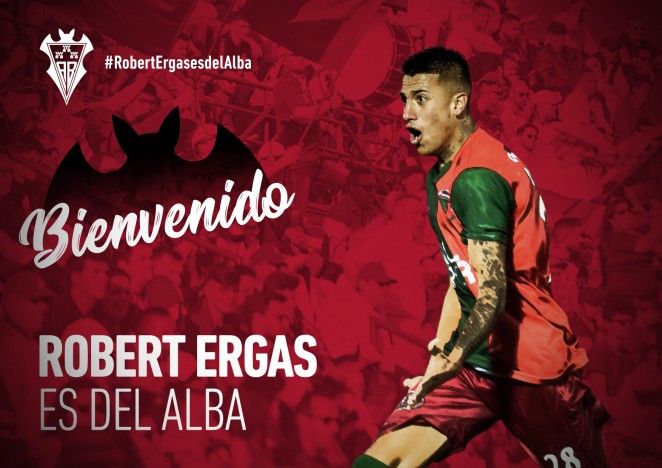 Robert Ergas, nuevo jugador del Albacete. Imagen: Albacete Balompié
