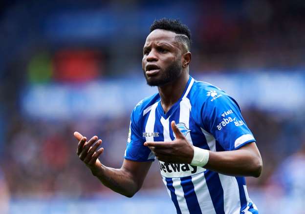 Wakaso en un partido la pasada campaña con el Alavés