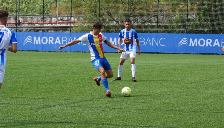 Imagen del último partido jugado por el Ejea en territorio andorrano