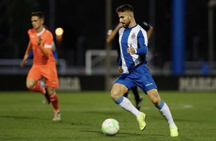 Ángel Sánchez con el Espanyol 'B'