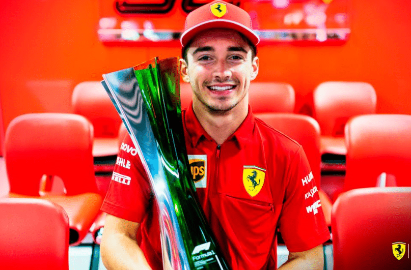 Charles Leclerc, el dueño de Monza. Imagen: @ScuderiaFerrari.